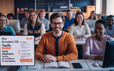 Prix formation 125 : tarifs, modules inclus et conditions d’inscription